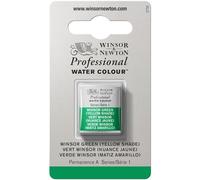 Winsor & Newton Acuarela Profesional - Pintura de Acuarela, Alta Luminosidad, Resistente a la Luz, Calidad de Archivo, 1/2 Godet, Color Verde Winsor (Tono Amarillo)