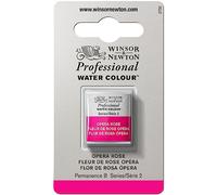 Winsor & Newton Acuarela Profesional - Pintura de Acuarela, Alta Luminosidad, Resistente a la Luz, Calidad de Archivo, 1/2 Godet, Color Rosa Opera ROW