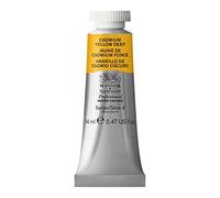 Winsor & Newton Acuarela Profesional - Pintura de Acuarela, Alta Luminosidad, Resistente a la Luz, Calidad de Archivo, Tubo de 14 ML, Color Amarillo De Cadmio Oscuro