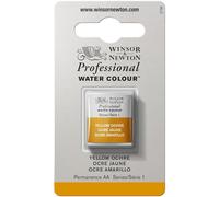 Winsor & Newton Acuarela Profesional - Pintura de Acuarela, Alta Luminosidad, Resistente a la Luz, Calidad de Archivo, 1/2 Godet, Color Ocre Amarillo