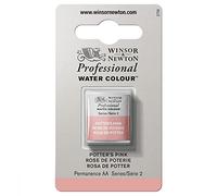 Winsor & Newton Acuarela Profesional - Pintura de Acuarela, Alta Luminosidad, Resistente a la Luz, Calidad de Archivo, 1/2 Godet, Color Rosa De Potter