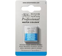 Winsor & Newton Acuarela Profesional - Pintura de Acuarela, Alta Luminosidad, Resistente a la Luz, Calidad de Archivo, 1/2 Godet, Color Azul Winsor (Matiz Verde)
