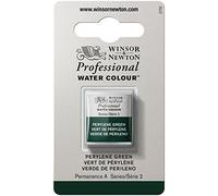 Winsor & Newton Acuarela Profesional - Pintura de Acuarela, Alta Luminosidad, Resistente a la Luz, Calidad de Archivo, 1/2 Godet, Color Verde De Perileno