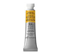 Winsor & Newton Acuarela Profesional - Pintura de Acuarela, Alta Luminosidad, Resistente a la Luz, Calidad de Archivo, Tubo de 5ML, Color Amarillo De Cadmio Oscuro