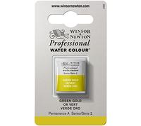 Winsor & Newton - Acuarela profesional, alta luminosidad y resistente a la luz - 1/2 godet Oro Verde