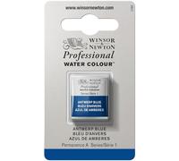 Winsor & Newton Acuarela Profesional - Pintura de Acuarela, Alta Luminosidad, Resistente a la Luz, Calidad de Archivo, 1/2 Godet, Color Azul De Amberes
