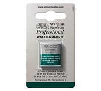 Winsor & Newton Acuarela Profesional - Pintura de Acuarela, Alta Luminosidad, Resistente a la Luz, Calidad de Archivo, 1/2 Godet, Color Verde Cobalto Oscuro ROW