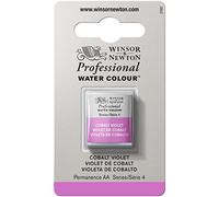Winsor & Newton Acuarela Profesional - Pintura de Acuarela, Alta Luminosidad, Resistente a la Luz, Calidad de Archivo, 1/2 Godet, Color Violeta Cobalto ROW