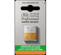 Winsor & Newton Acuarela Profesional - Pintura de Acuarela, Alta Luminosidad, Resistente a la Luz, Calidad de Archivo, 1/2 Godet, Color Amarillo Oscuro Libre De Cadmio
