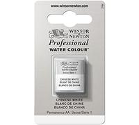 Winsor & Newton Acuarela Profesional - Pintura de Acuarela, Alta Luminosidad, Resistente a la Luz, Calidad de Archivo, 1/2 Godet, Color Blanco Chino ROW