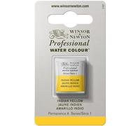 Winsor & Newton Acuarela Profesional - Pintura de Acuarela, Alta Luminosidad, Resistente a la Luz, Calidad de Archivo, 1/2 Godet, Color Amarillo Indio