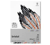 Winsor & Newton Bloc Dibujo Bristol, Color Blanco Brillante, DIN A3