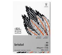 Winsor & Newton Bloc Dibujo Bristol, Color Blanco Brillante, DIN A5
