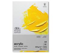 Winsor & Newton Bloc papel Acrílico, Blanco, (DIN A4)