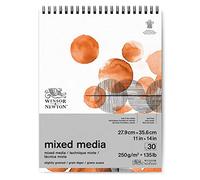 Winsor & Newton Bloc papel Multi-técnica(27,9 x 35,6 cm), Blanco