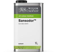 Winsor & Newton - Bote de disolvente Sansodor (1 L, para uso con pintura al aceite y resina alquídica)