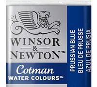 Winsor & Newton Cotman Acuarela En Pastilla, Azul de Prusia, 1,9x1,6x1,1 cm