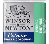 Winsor & Newton Cotman Acuarela En Pastilla, Esmeralda, 1,9x1,6x1,1 cm