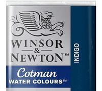 Winsor & Newton Cotman Acuarela En Pastilla, Indigo, 1,9x1,6x1,1 cm