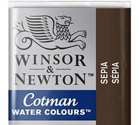 Winsor & Newton Cotman Acuarela En Pastilla, Sepia, 1,9x1,6x1,1 cm
