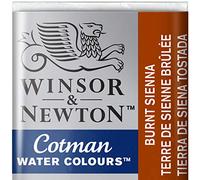 Winsor & Newton Cotman Acuarela En Pastilla, Tierra De Siena Tostada, 1,9x1,6x1,1 cm