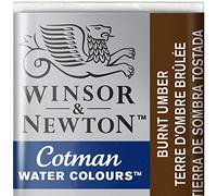 Winsor & Newton Cotman Acuarela En Pastilla, Tierra De Sombra Tostada, 1,9x1,6x1,1 cm