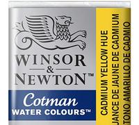 Winsor & Newton Cotman Acuarela En Pastilla, Tono Amarillo De Cadmio, 1,9x1,6x1,1 cm