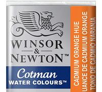 Winsor & Newton Cotman Acuarela En Pastilla, Tono De Cadmio Naranja, 1,9x1,6x1,1 cm