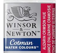 Winsor & Newton Cotman Acuarela En Pastilla, Tono De Carmesi Alizarina, 1,9x1,6x1,1 cm