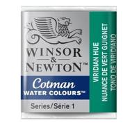 Winsor & Newton Cotman Acuarela En Pastilla, Tono De Viridiano, 1,9x1,6x1,1 cm