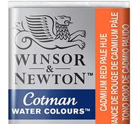 Winsor & Newton Cotman Acuarela En Pastilla, Tono Rojo De Cadmio Palido, 1,9x1,6x1,1 cm