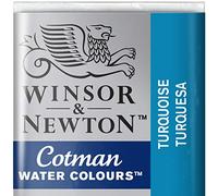 Winsor & Newton Cotman Acuarela En Pastilla, Turquesa, 1,9x1,6x1,1 cm