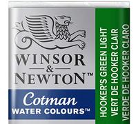 Winsor & Newton Cotman Acuarela En Pastilla, Verde De Hooker Claro, 1,9x1,6x1,1 cm