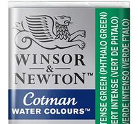 Winsor & Newton Cotman Acuarela En Pastilla, Verde Intenso(Verde Ftalo), 1,9x1,6x1,1 cm