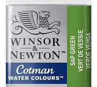 Winsor & Newton Cotman Acuarela En Pastilla, Verde Savia, 1,9x1,6x1,1 cm