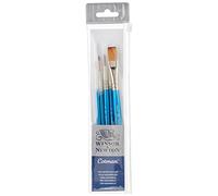 Winsor & Newton Cotman - set de 5 pinceles Cotman incluye: Serie 111 n°0, nº2, nº6, Serie 333 nº1 y Serie 666 13mm