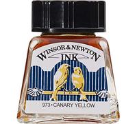 Winsor & Newton Drawing Ink Tinta de Dibujo, Amarillo (Canary Yellow), 14ml
