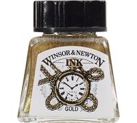 Winsor & Newton Drawing Ink Tinta de Dibujo, Dorado (Gold), 14ml
