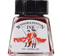 Winsor & Newton Drawing Ink Tinta de Dibujo, Rojo (Vermilion), 14ml