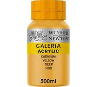 Winsor & Newton Galería - Pintura Acrílica , 500 ml, Amarillo (Cadmium Yellow Deep Hue)