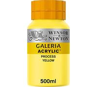 Winsor & Newton Galería - Pintura Acrílica , 500 ml, Amarillo (Process Yellow)