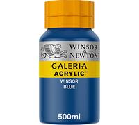 Winsor & Newton Galería - Pintura Acrílica , 500 ml, Azul (Winsor Blue)