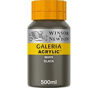 Winsor & Newton Galería - Pintura Acrílica , 500 ml, Negro (Mars Black)