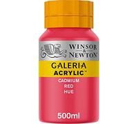 Winsor & Newton Galería - Pintura Acrílica , 500 ml, Rojo (Cadmium Red Hue)