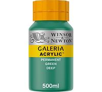 Winsor & Newton Galería - Pintura Acrílica , 500 ml, Verde (Permanent Green Deep)