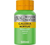 Winsor & Newton – Pintura acrílica Galería – 500 ml – Verde (Permanent Green Light)