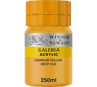 Winsor & Newton Galería Pintura Acrílica, Amarillo (Cadmium Yellow Deep Hue), 250 ml, 250