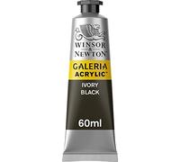 Winsor & Newton Galería Pintura Acrílica, Negro (Ivory Black), 60 ml, 60