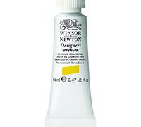 Winsor & Newton gouache profesional Designer's Gouache - tubo de gouache de 14ml, color amarillo de cadmio pálido