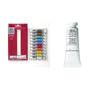 Winsor & Newton Gouache, Set iniciación de 10 tubos de 12ml, colores surtidos & 0605512 Dise-adores Gouache color 14ml Blanco Permanente